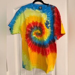 Santa Cruz Screaming Hand Tie Dye shirt